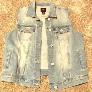 Light wash Denim Vest